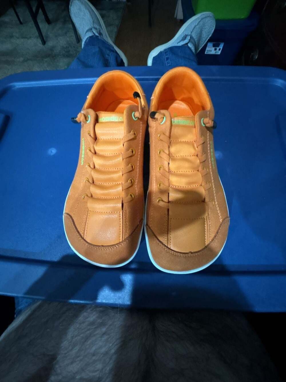 Hobibear Wide Toe Barefoot Casual Sneakers Orange